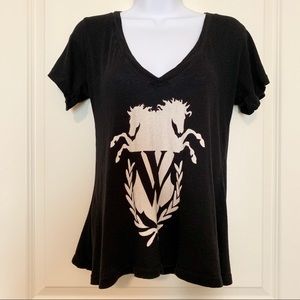 Wildfox Black and White Logo Tee